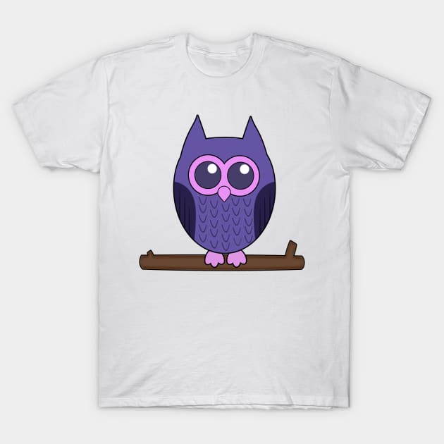 Cute Little Owl T-Shirt by Mad&Happy